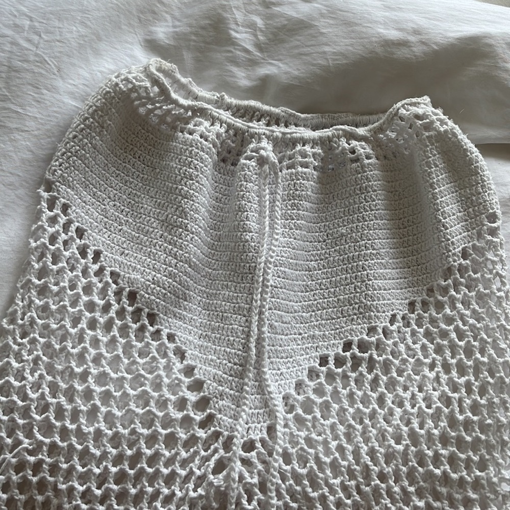Andi Bagus - Crochet White Pants - Wide Leg - Picture 5 of 8